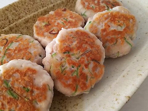 ねぎとろ・はんぺんで簡単ꕥお魚ハンバーグ風おかず